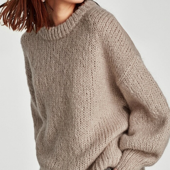 zara mohair jumper